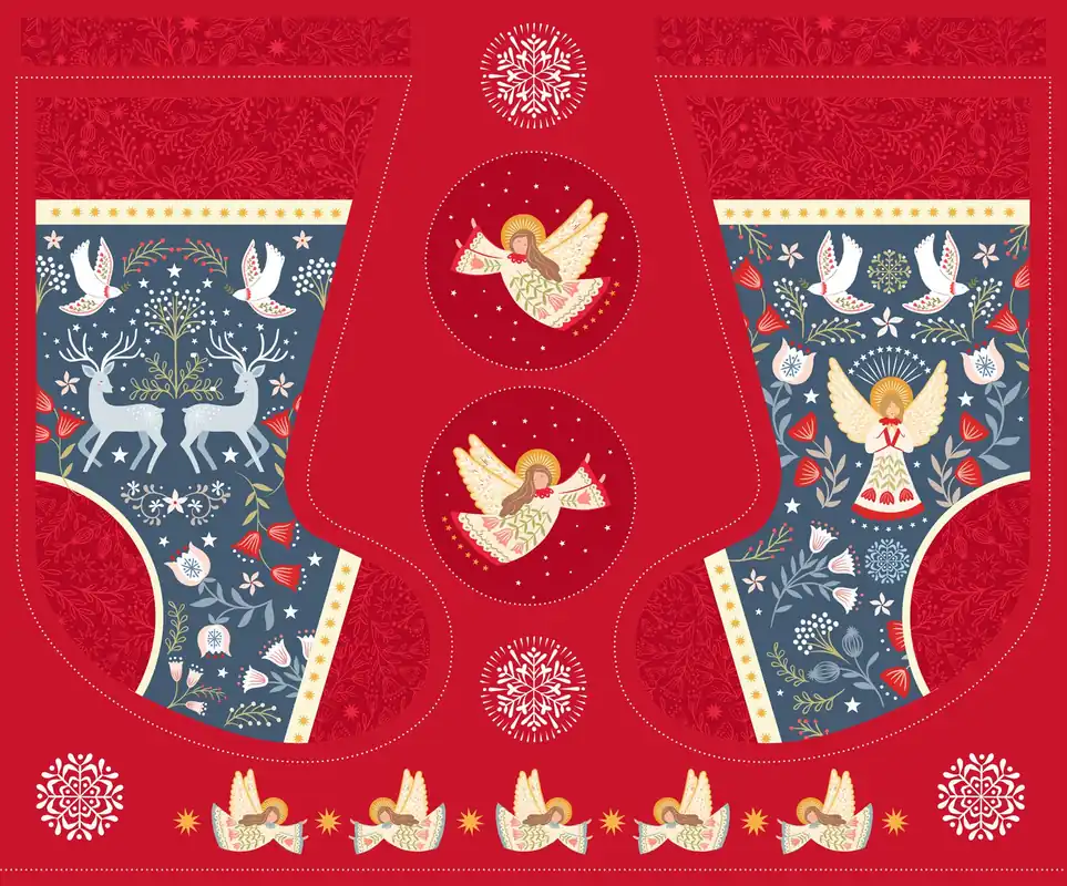 Peace and Joy Stocking Project Panel | SKU# C106 Hassle-Free Returns
