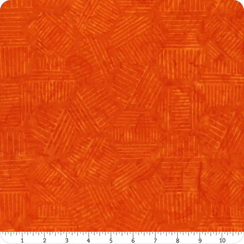 Free Shipping Hexies Batiks Pumpkin Basic Hexy Yardage | SKU# 81700-58