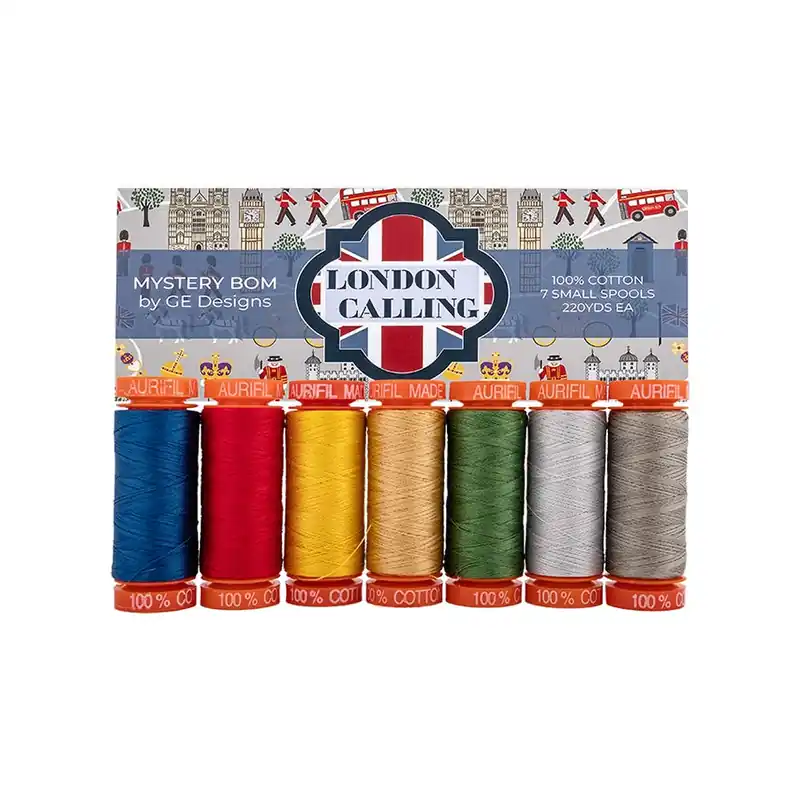 Holiday Sale London Calling Aurifil Thread Box | GE Designs #GE50LC7