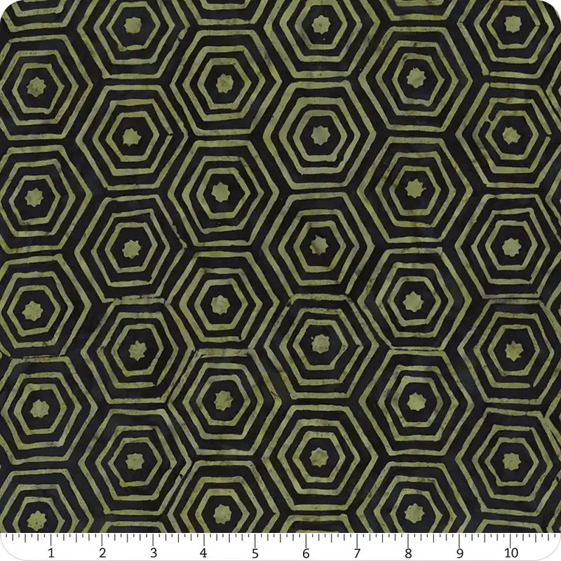 Handmade Honeycomb Tonga Batiks Drone Hive Wallpaper Yardage | SKU# B2359-DRONE
