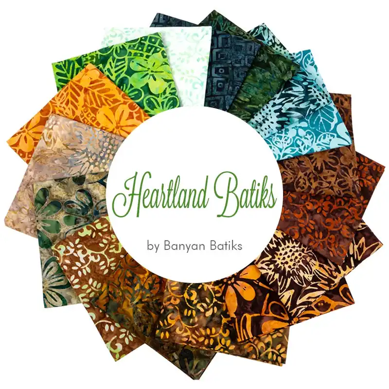 Heartland Batiks Fat Quarter Bundle | Banyan Batiks Popular