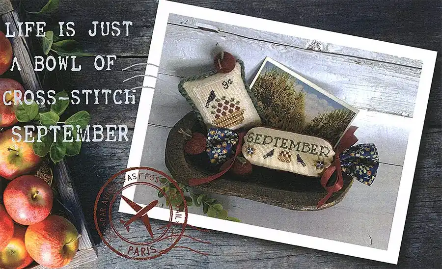 Popular September Life is Just a Bowl of Cross Stitch Pattern | Pine Mountain Designs