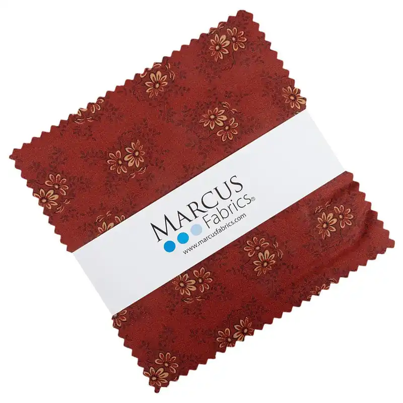Handmade Strawberry Emery 10" Squares | Pam Buda for Marcus Fabrics