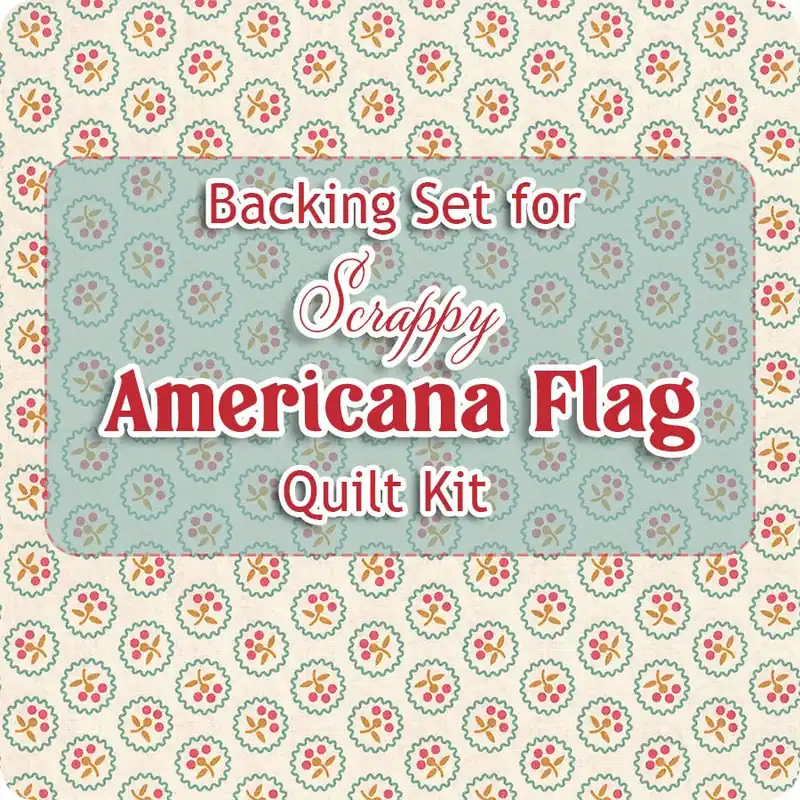 Backing Set for Scrappy Americana Flag Quilt Kit | 6.5 yards of SKU# C16082-CIDER Best Seller