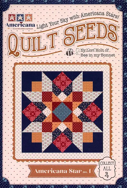 Americana Quilt Seeds Americana Star No. 1 Quilt Pattern | Lori Holt of Bee in my Bonnet #ST-40890 Discount