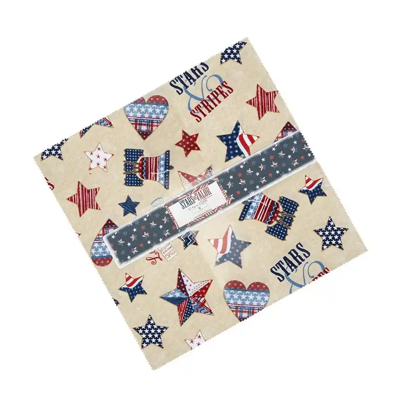 Money Back Guarantee Stars of Valor 10 Karat Crystals | Beth Grove for Wilmington Prints