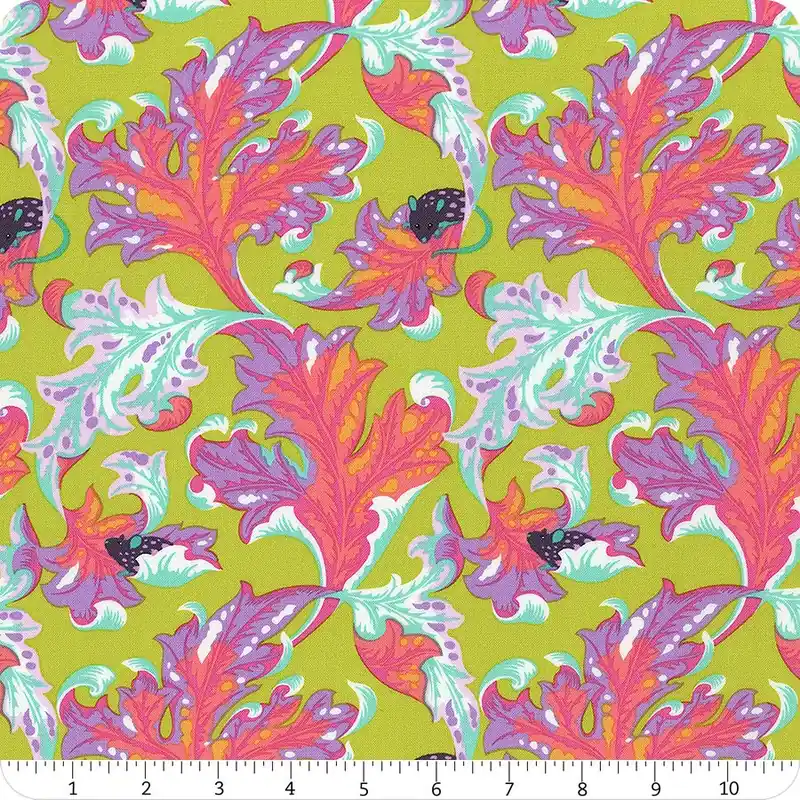 Same Day Shipping Deja Vu Tabby Road Electroberry Eek Yardage | SKU# PWTP093-ELECTROBERRY