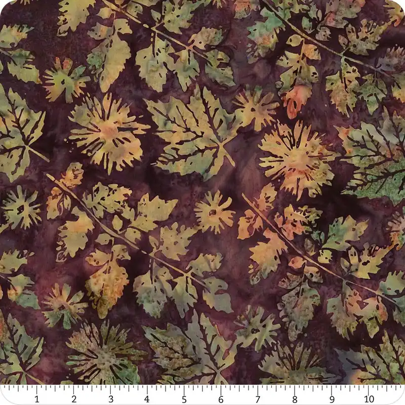 Driftwood Batiks Nightshade Veined Leaves Yardage | SKU# V2547-533 Brand New