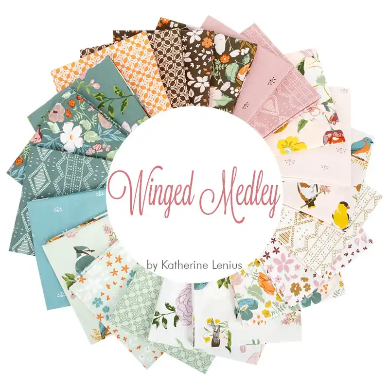 Winged Medley Fat Quarter Bundle | Katherine Lenius for Riley Blake Designs Fan Favorite
