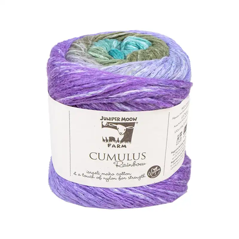Wholesale Mermaid Dreams Cumulus Rainbow Cotton Blend Yarn | Juniper Moon Farm #K-CUMR-220
