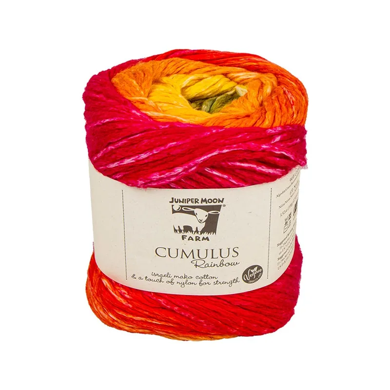 Solar Flare Cumulus Rainbow Cotton Blend Yarn | Juniper Moon Farm #K-CUMR-223 Low Price