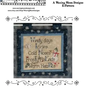 Winter Things Downloadable PDF Cross Stitch Pattern | Waxing Moon Designs Limited Offer