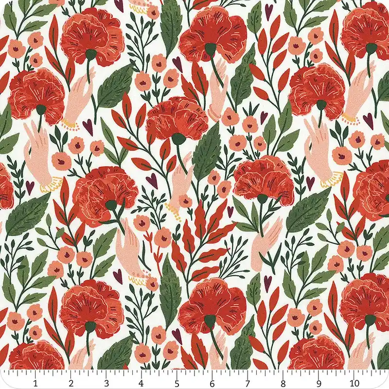 Don’t Miss Out About Love Tenderness Organic Cotton Yardage | SKU# 227661-X