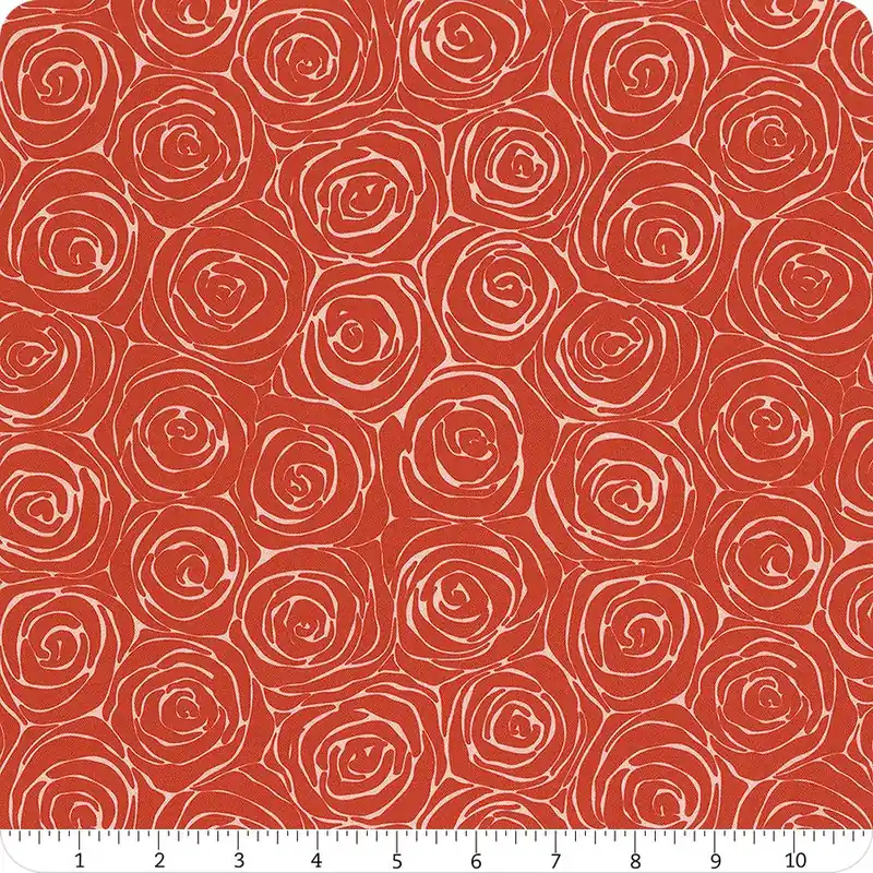 Weekend Sale About Love Smell of Roses Organic Cotton Yardage | SKU# 227662-X