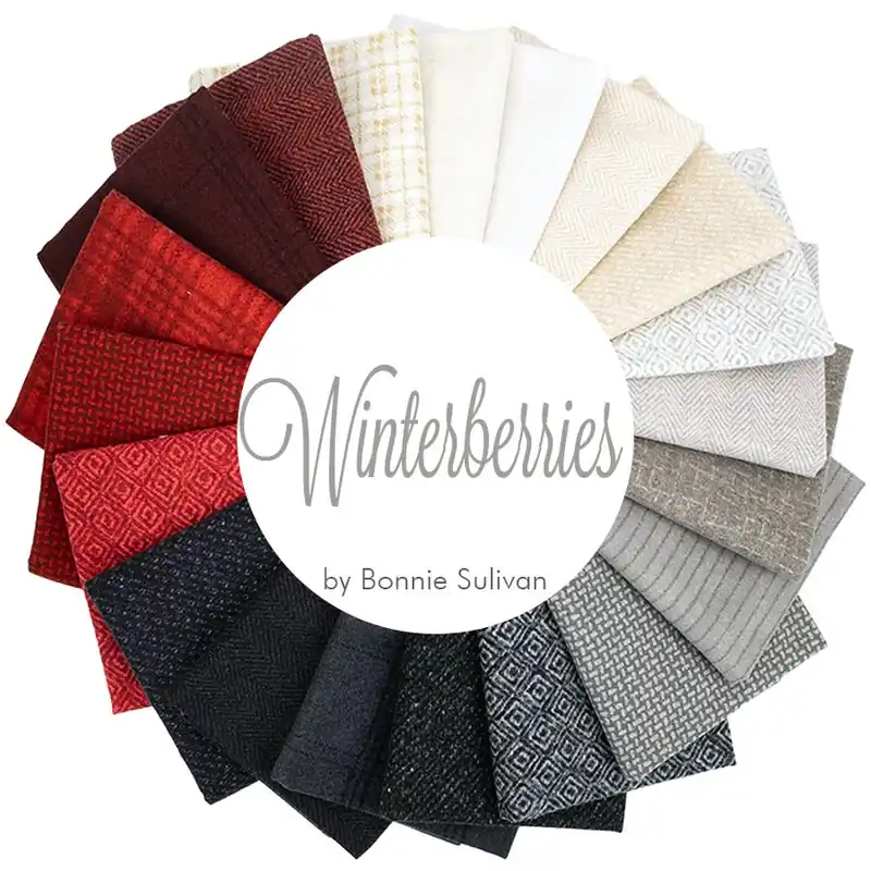 Winterberries Woolies Flannel Fat Quarter Bundle | Bonnie Sulivan for Maywood Studio Viral