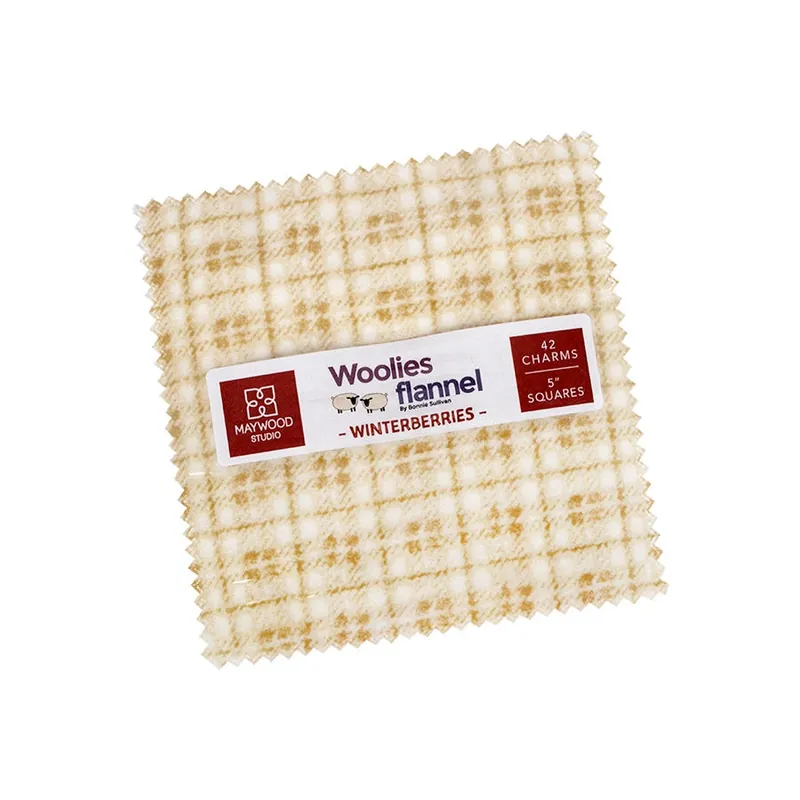 Winterberries Woolies Flannel 5" Squares | Bonnie Sulivan for Maywood Studio Best Seller