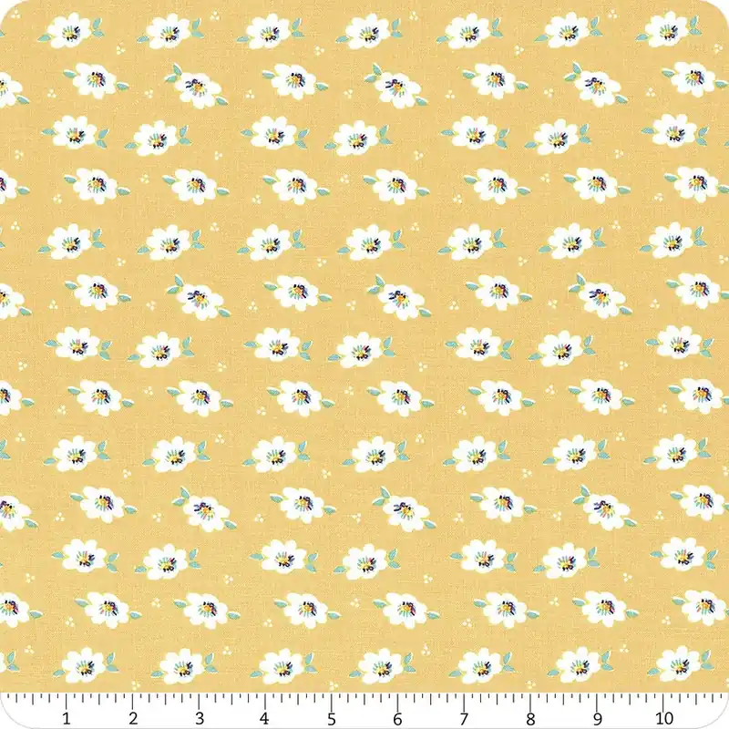 Free Shipping Always in Season Yellow Lazy Daisy Yardage | SKU# C15107-YELLOW