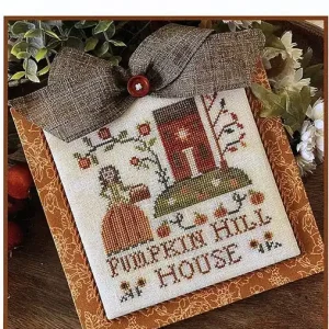 Worldwide Shipping Pumpkin Hill House Cross Stitch Pattern | Little House Needleworks
