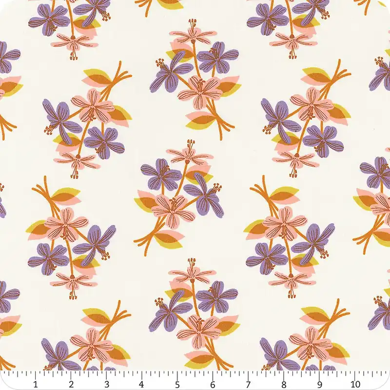 Favorite Flowers Natural Nosegay Yardage | SKU# RS5144-11 One Day Deal