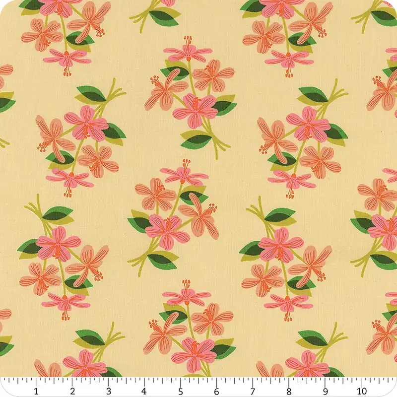 Favorite Flowers Vintage Paper Nosegay Yardage | SKU# RS5144-12 While Supplies Last