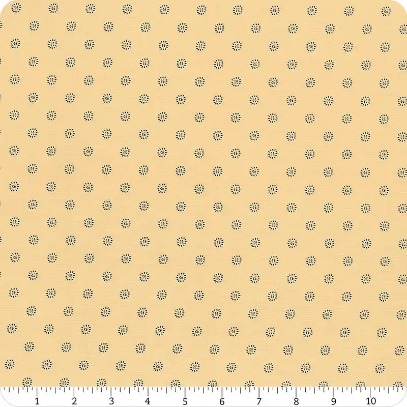 Must Have Favorite Flowers Creme Brulee Stamped Flower Yardage | SKU# RS5150-13