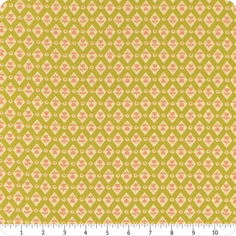 Favorite Flowers Pistachio Lattice Yardage | SKU# RS5148-13 Low Price