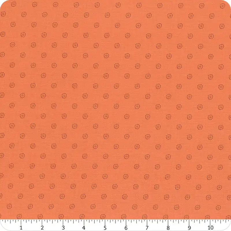 Exclusive Offer Favorite Flowers Dark Melon Stamped Flower Yardage | SKU# RS5150-17