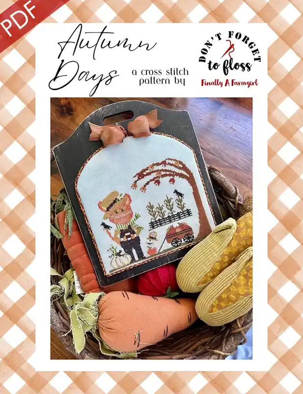 Autumn Days Downloadable PDF Cross Stitch Pattern | Finally A Farmgirl Factory Price