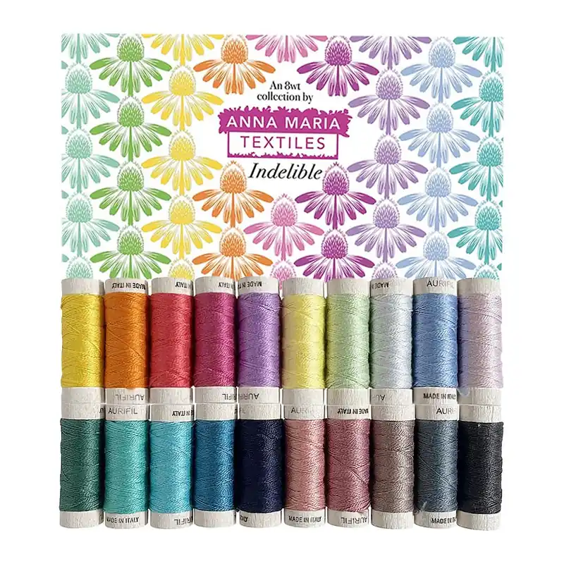 Exclusive Offer 8wt Indelible Aurifil Thread Box | Anna Maria #AMH8IC20