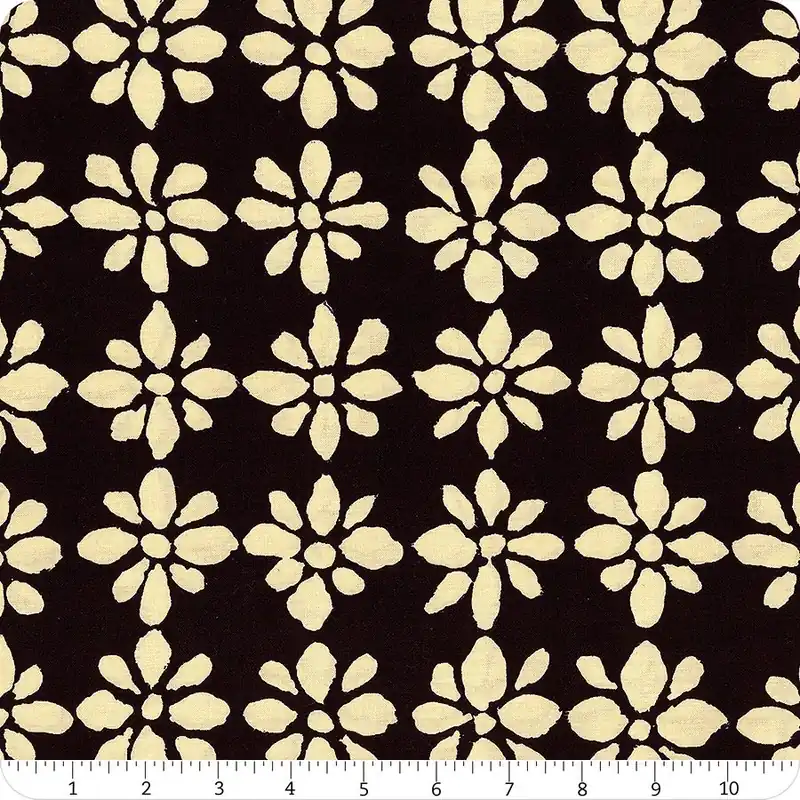 Kaffe Fassett Collective Black Snow Flower Yardage | SKU# PWBM094-BLACK Buy Today