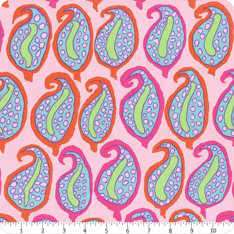 Kaffe Fassett Collective Pink Pasha Paisley Yardage | SKU# PWBM096-PINK Shop Now