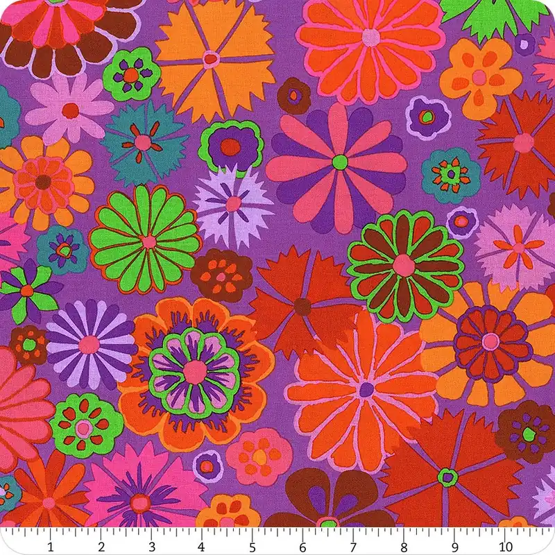 Shop Now Kaffe Fassett Collective Red Folk Flower Yardage | SKU# PWGP204-RED