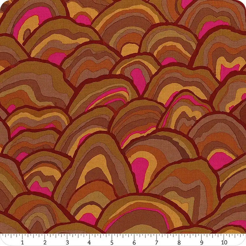 Affordable Kaffe Fassett Collective Brown Wobble Yardage | SKU# PWBM092-BROWN