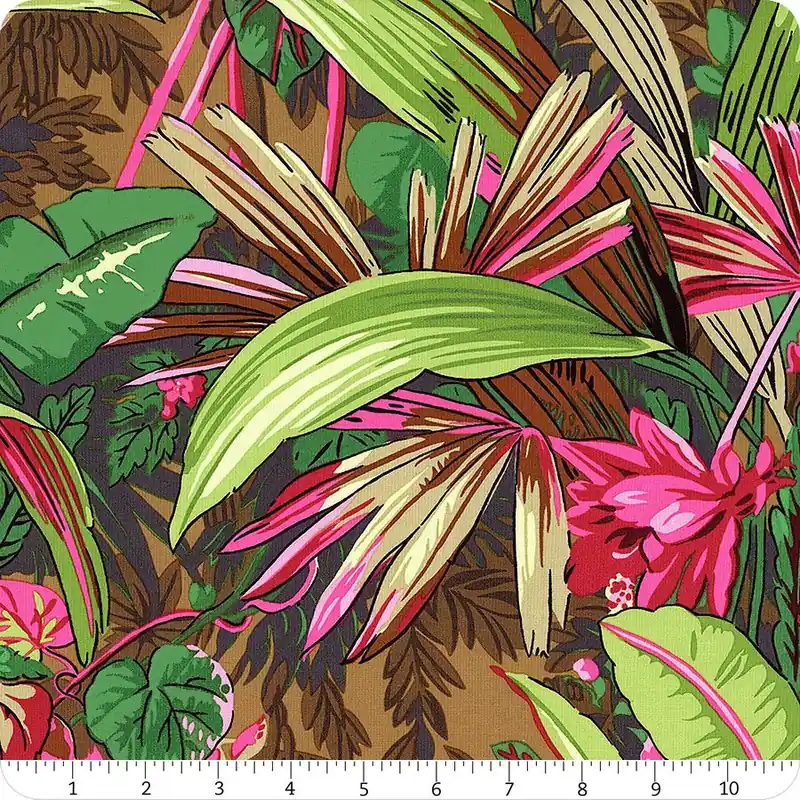 Kaffe Fassett Collective Brown Jungle Yardage | SKU# PWPJ126-BROWN Factory Price