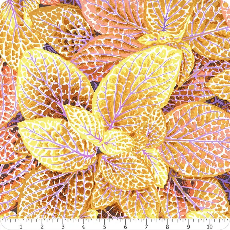 Kaffe Fassett Collective Gold Fittonia Yardage | SKU# PWPJ129-GOLD Brand New