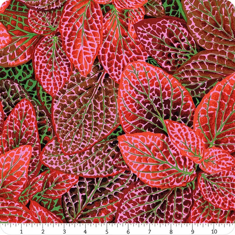 Kaffe Fassett Collective Red Fittonia Yardage | SKU# PWPJ129-RED In Demand