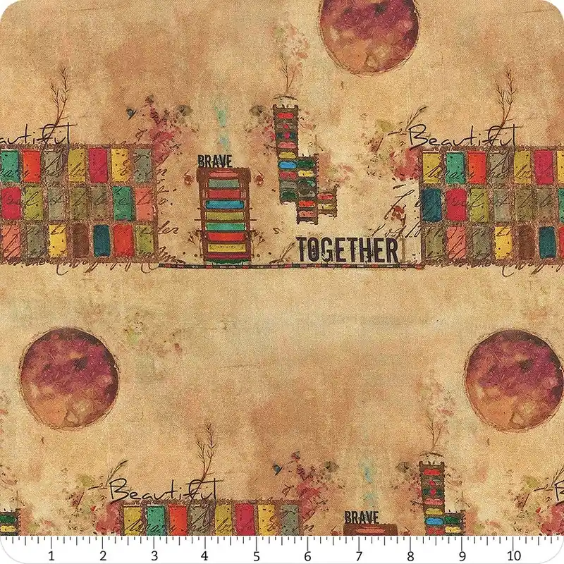 Live Out Loud Parchment Brave and Beautiful Yardage | SKU# PWSE014-PARCHMENT Buy Direct
