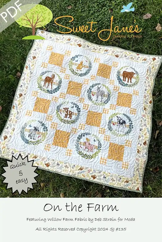 Factory Price On The Farm Downloadable PDF Quilt Pattern | Sweet Jane's Quilting and Design