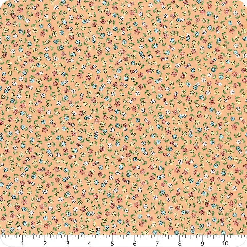 Playtime 30's Apricot Flowers Yardage | SKU# C15154-APRICOT New Arrival