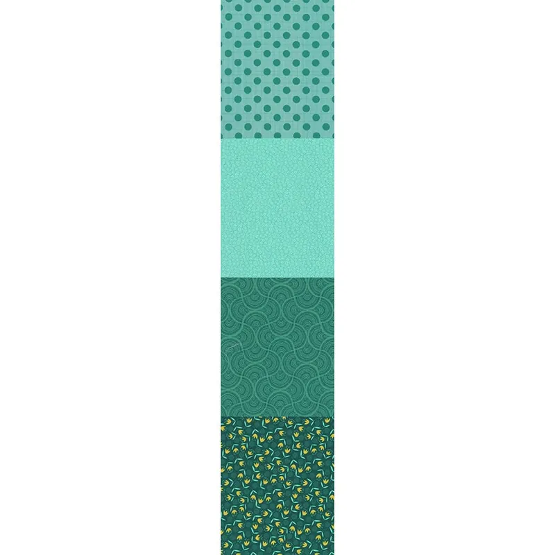 Top Pick Celebrating 50 Years of Moda Aqua Four in One Blender Print Yardage | SKU# 33800-16
