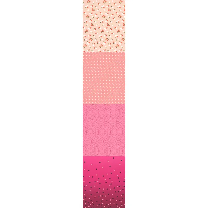 Bargain Celebrating 50 Years of Moda Pink Four in One Blender Print Yardage | SKU# 33800-19
