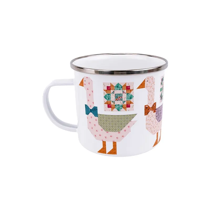 Modern Gentler Times Camp Style Enamel Tin Mug | Lori Holt of Bee in My Bonnet #ST-42328