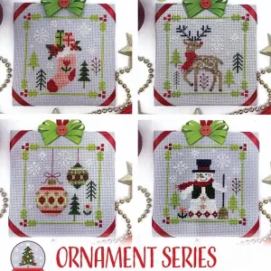 Woodland Christmas Ornament Series Parts 1-4 Cross Stitch Pattern | Tiny Modernist Discount