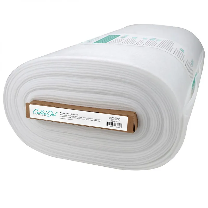 Brand New Callie Del 45" x 15 Yard Bolt Poly Fusible Fleece Extra Loft | Callie Del Interfacing #CD111F