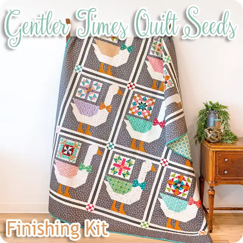 Gentler Times Quilt Seeds Quilt Finishing Kit | Featuring Gentler Times by Lori Holt Shop Now