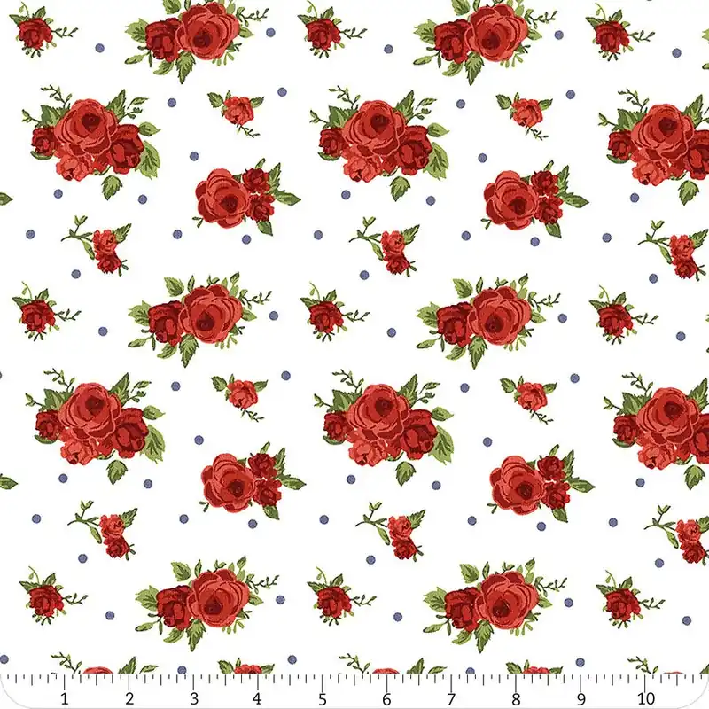 Summertime Daydream White Bouquets All Over Yardage | SKU# 40048-143 Seasonal Sale