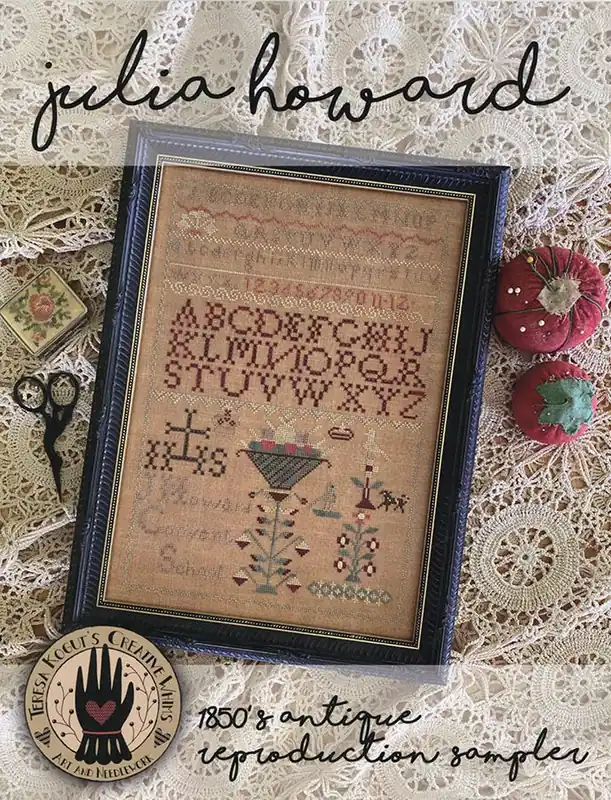 Julia Howard Antique Reproduction Sampler Cross Stitch Booklet | Teresa Kogut Weekend Sale