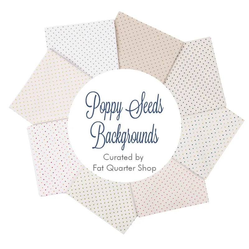 Best Price Poppy Seeds Backgrounds Fat Quarter Bundle | Curated by Fat Quarter Shop for Andover Fabrics