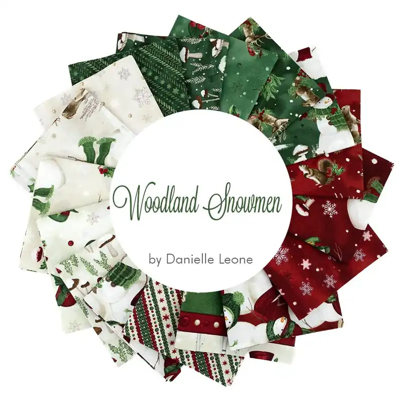 Woodland Snowmen Fat Quarter Bundle | Danielle Leone for Wilmington Prints Original