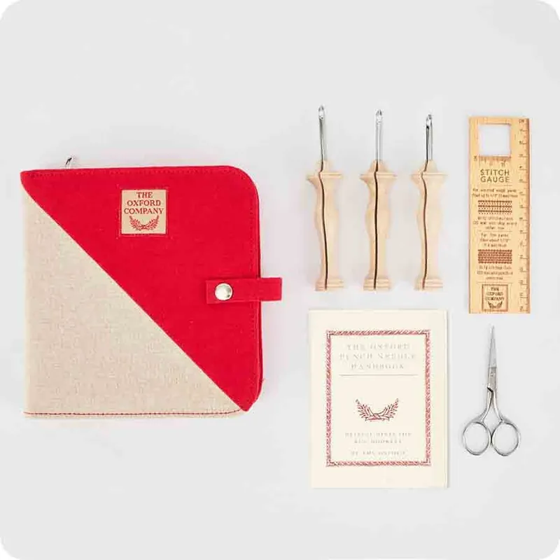 Set of 3 Oxford Punch Needle Set Regular Point Natural Wood | The Oxford Company #OX-10022 Instant Buy